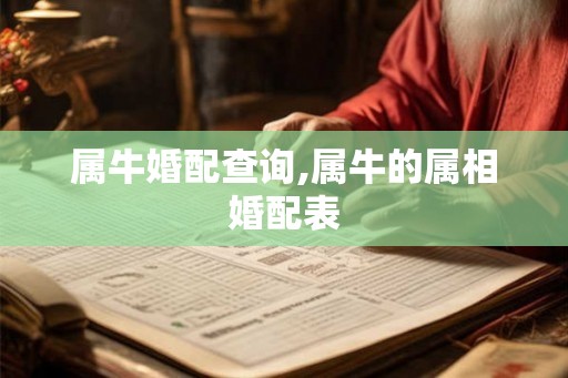 属牛婚配查询,属牛的属相婚配表