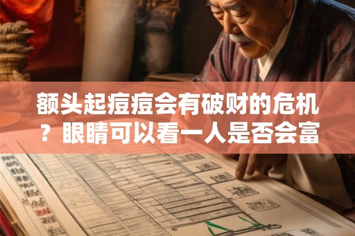 额头起痘痘会有破财的危机？眼睛可以看一人是否会富贵？