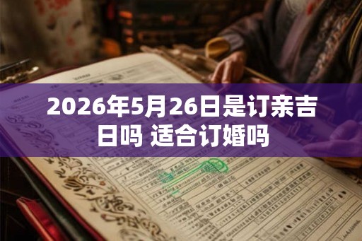 2026年5月26日是订亲吉日吗 适合订婚吗