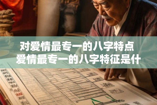 对爱情最专一的八字特点 爱情最专一的八字特征是什么