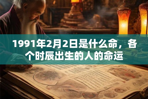1991年2月2日是什么命，各个时辰出生的人的命运