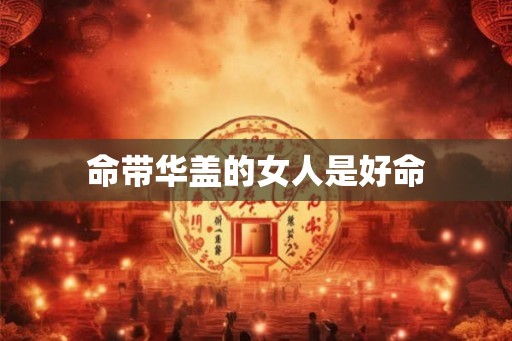 命带华盖的女人是好命