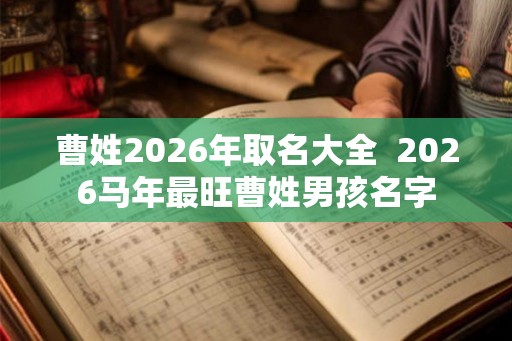 曹姓2026年取名大全 2026马年最旺曹姓男孩名字 曹姓2026年取名大全 2026马年最旺曹姓男孩名字