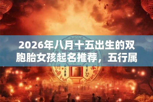 2026年八月十五出生的双胞胎女孩起名推荐,五行属什么 2026年八月十五出生的双胞胎女孩起名推荐,五行属什么
