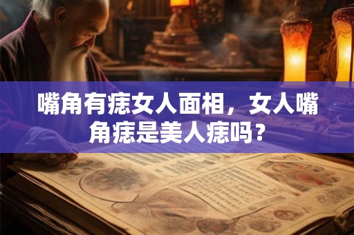 嘴角有痣女人面相，女人嘴角痣是美人痣吗？