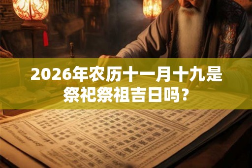 2026年农历十一月十九是祭祀祭祖吉日吗? 2026年农历十一月十九是祭祀祭祖吉日吗?