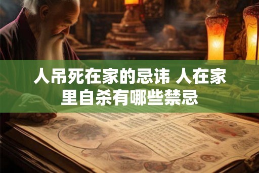 人吊死在家的忌讳 人在家里自杀有哪些禁忌 人吊死在家的忌讳 人在家里自杀有哪些禁忌