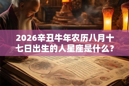 2026辛丑牛年农历八月十七日出生的人星座是什么？
