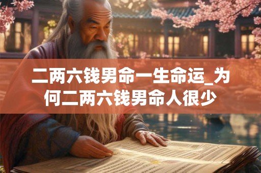 二两六钱男命一生命运_为何二两六钱男命人很少
