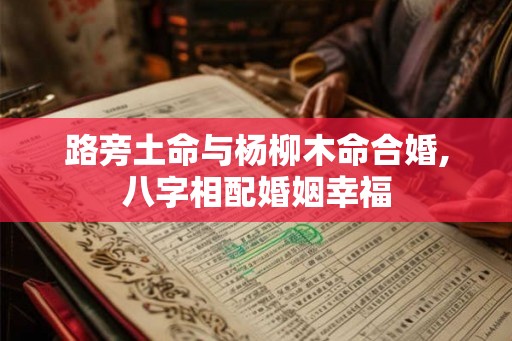 路旁土命与杨柳木命合婚,八字相配婚姻幸福