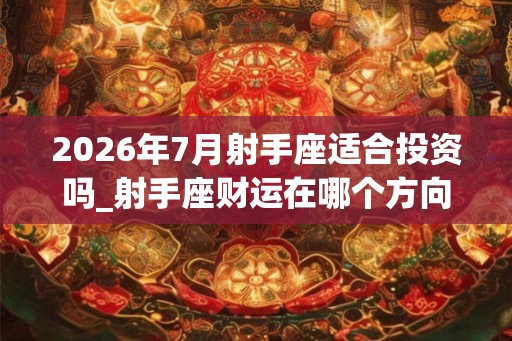 2026年7月射手座适合投资吗_射手座财运在哪个方向