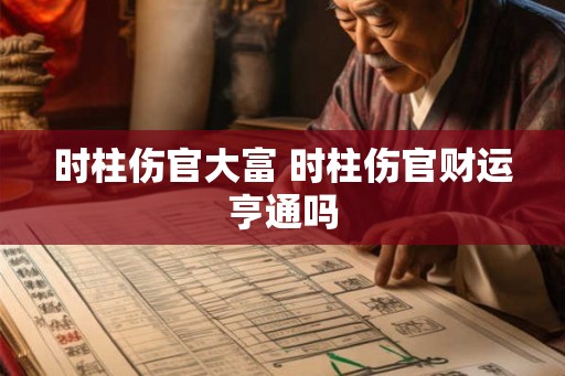 时柱伤官大富 时柱伤官财运亨通吗