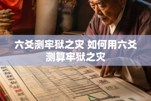 六爻测牢狱之灾 如何用六爻测算牢狱之灾