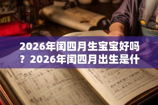 2026年闰四月生宝宝好吗？2026年闰四月出生是什么命？