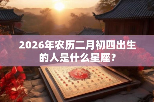 2026年农历二月初四出生的人是什么星座？