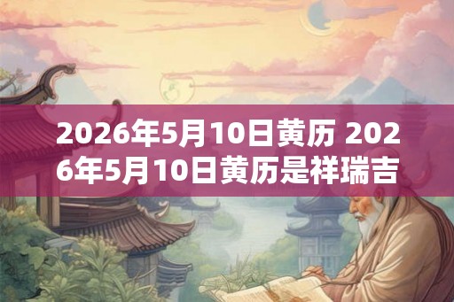 2026年5月10日黄历 2026年5月10日黄历是祥瑞吉日吗