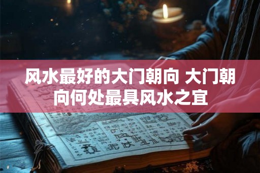 风水最好的大门朝向 大门朝向何处最具风水之宜