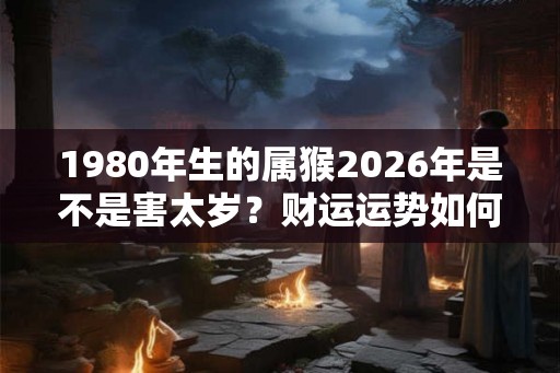 1980年生的属猴2026年是不是害太岁？财运运势如何？
