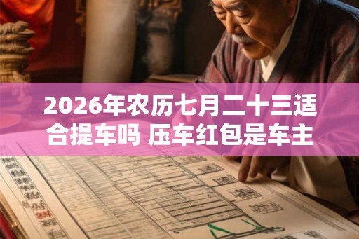 2026年农历七月二十三适合提车吗 压车红包是车主自己放吗