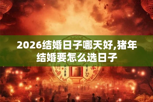 2026结婚日子哪天好,猪年结婚要怎么选日子
