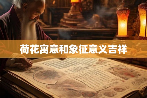 荷花寓意和象征意义吉祥