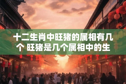 十二生肖中旺猪的属相有几个 旺猪是几个属相中的生肖