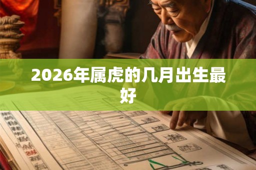 2026年属虎的几月出生最好