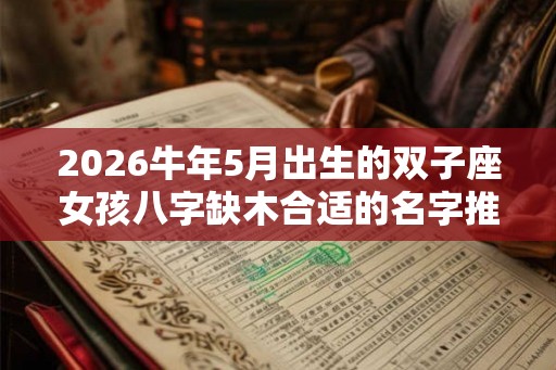 2026牛年5月出生的双子座女孩八字缺木合适的名字推荐