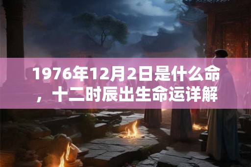 1976年12月2日是什么命,十二时辰出生命运详解 1976年12月2日是什么命,十二时辰出生命运详解