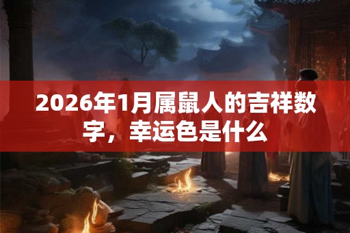 2026年1月属鼠人的吉祥数字，幸运色是什么