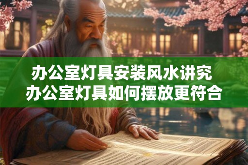 办公室灯具安装风水讲究 办公室灯具如何摆放更符合风水