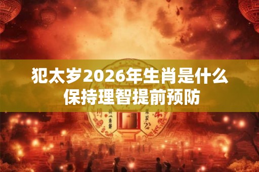 犯太岁2026年生肖是什么 保持理智提前预防