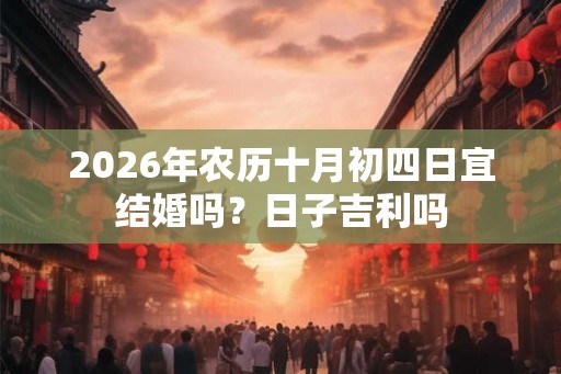 2026年农历十月初四日宜结婚吗？日子吉利吗