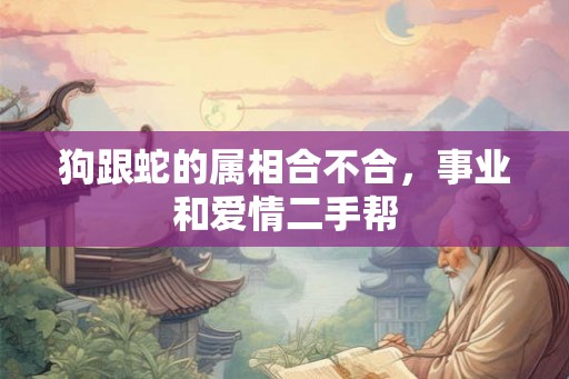 狗跟蛇的属相合不合，事业和爱情二手帮