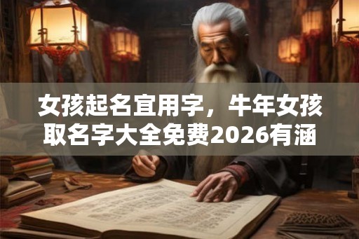 女孩起名宜用字，牛年女孩取名字大全免费2026有涵养