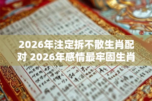 2026年注定拆不散生肖配对 2026年感情最牢固生肖情侣