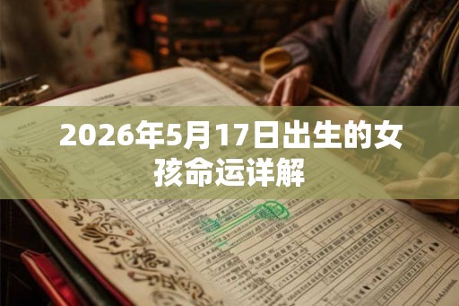 2026年5月17日出生的女孩命运详解