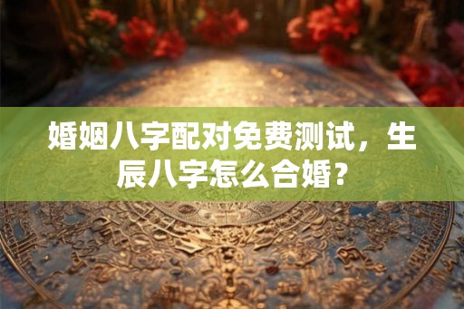 婚姻八字配对免费测试，生辰八字怎么合婚？