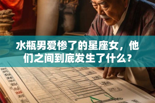 水瓶男爱惨了的星座女,他们之间到底发生了什么? 水瓶男爱惨了的星座女,他们之间到底发生了什么?