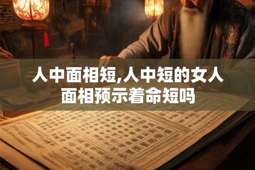 人中面相短,人中短的女人面相预示着命短吗