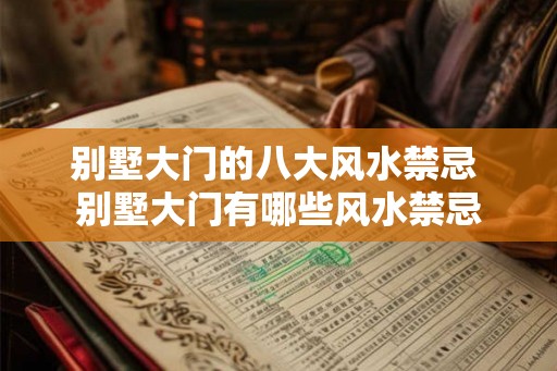 别墅大门的八大风水禁忌 别墅大门有哪些风水禁忌