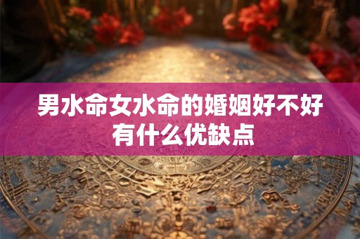 男水命女水命的婚姻好不好 有什么优缺点