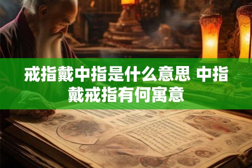 戒指戴中指是什么意思 中指戴戒指有何寓意 戒指戴中指是什么意思 中指戴戒指有何寓意