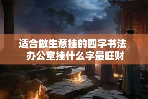 适合做生意挂的四字书法  办公室挂什么字最旺财