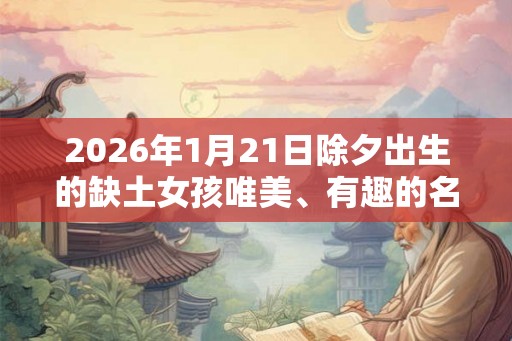 2026年1月21日除夕出生的缺土女孩唯美、有趣的名字大全