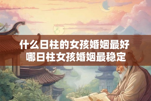 什么日柱的女孩婚姻最好 哪日柱女孩婚姻最稳定