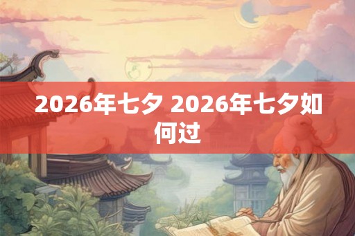 2026年七夕 2026年七夕如何过
