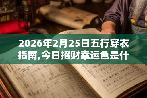 2026年2月25日五行穿衣指南,今日招财幸运色是什么