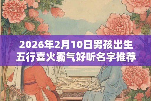 2026年2月10日男孩出生五行喜火霸气好听名字推荐 2026年2月10日男孩出生五行喜火霸气好听名字推荐