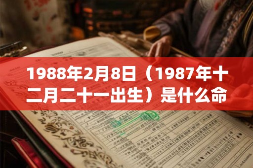 1988年2月8日（1987年十二月二十一出生）是什么命_命运如何